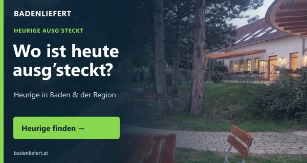 Wo ist heute ausg’steckt? Heurige in Baden und der Region finden