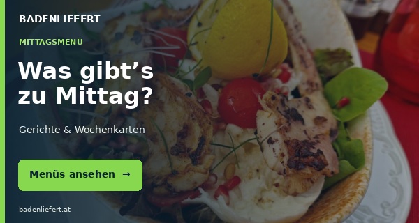 Was gibt’s zu Mittag? Gerichte und Wochenkarten – Menüs ansehen