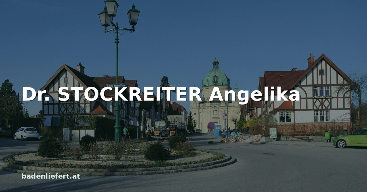 Titelbild: Arthur-Krupp-Platz in Berndorf, darüber der Schriftzug „Dr. STOCKREITER Angelika“
