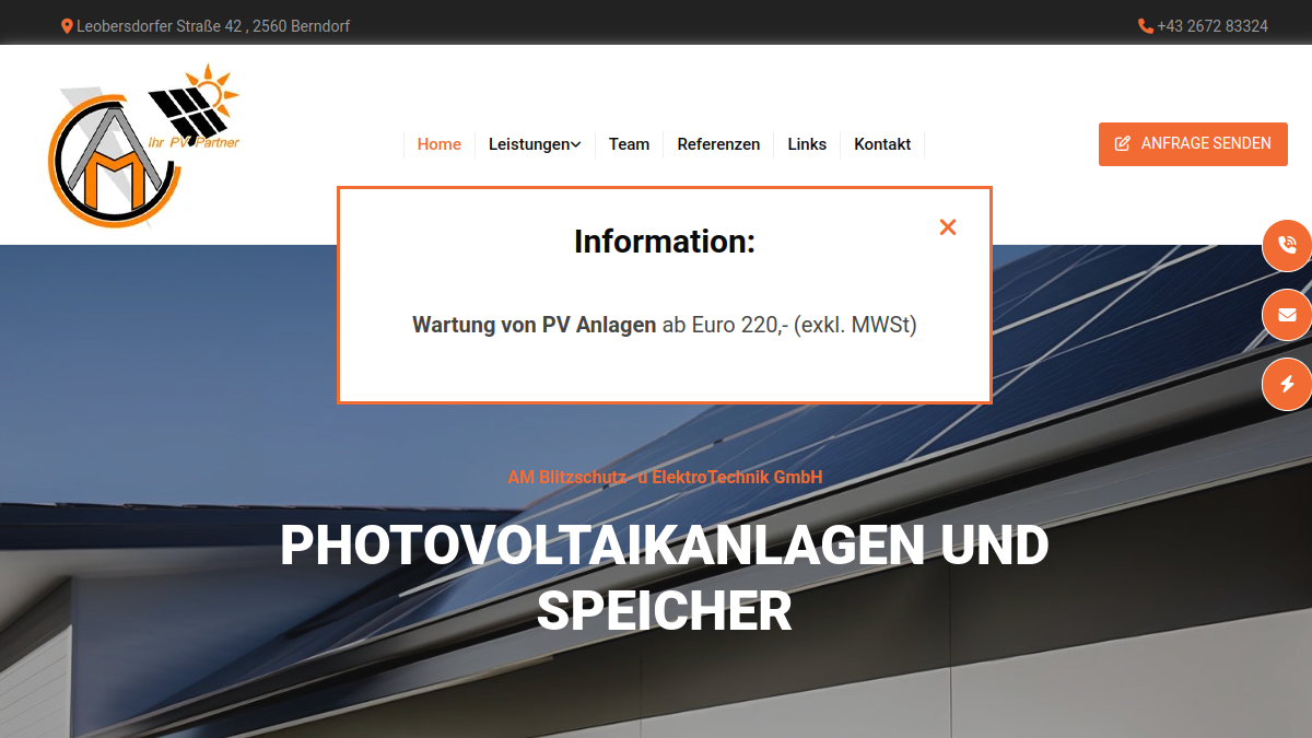 Ansicht von AM Blitzschutz- und Elektro TECHNIK GmbH