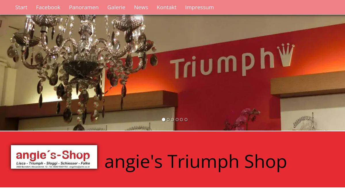 Website-Vorschau von Angie´s Triumph Shop