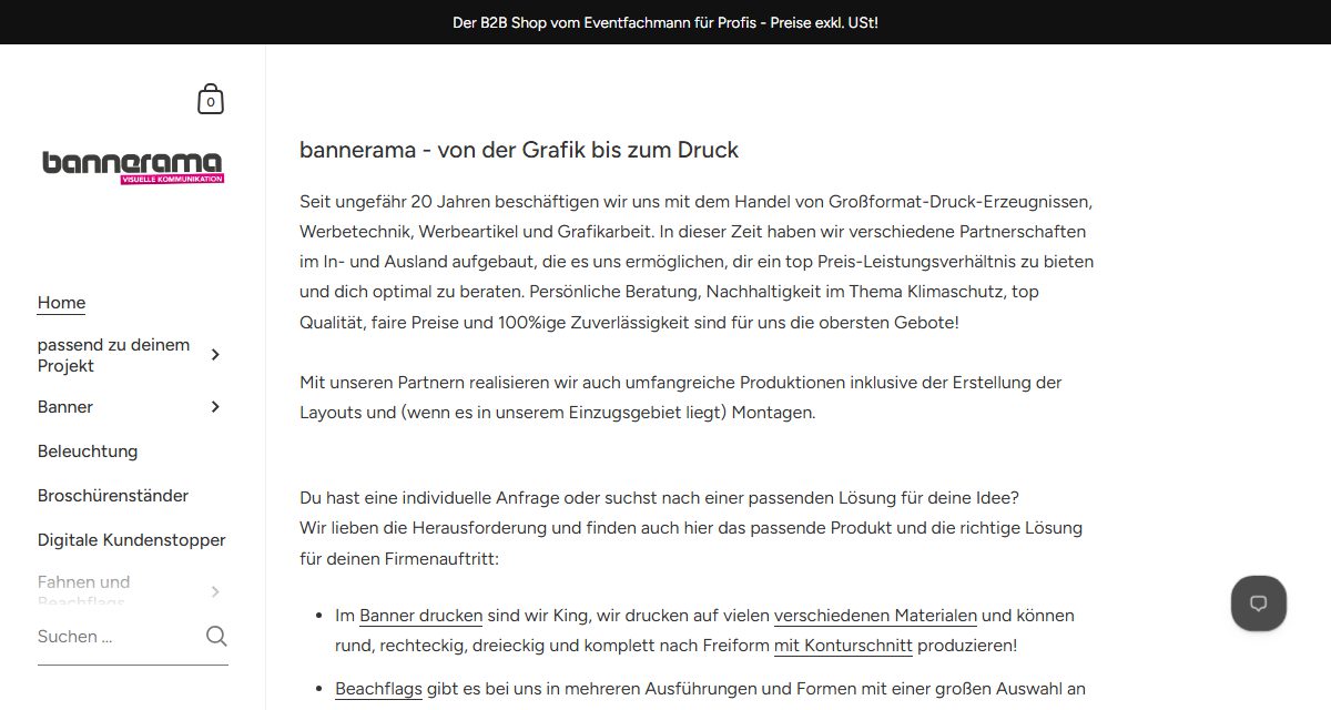 Ansicht von bannerama