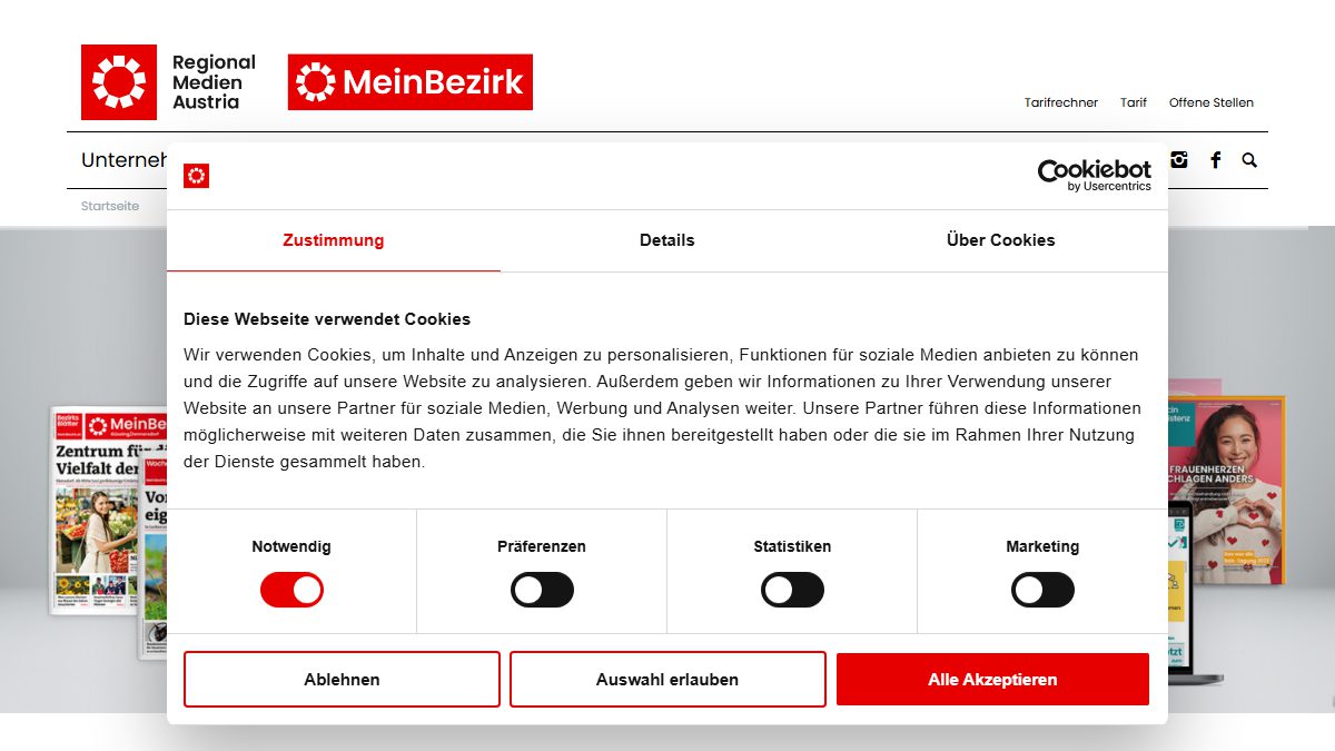 Ansicht von Bezirksblätter Baden