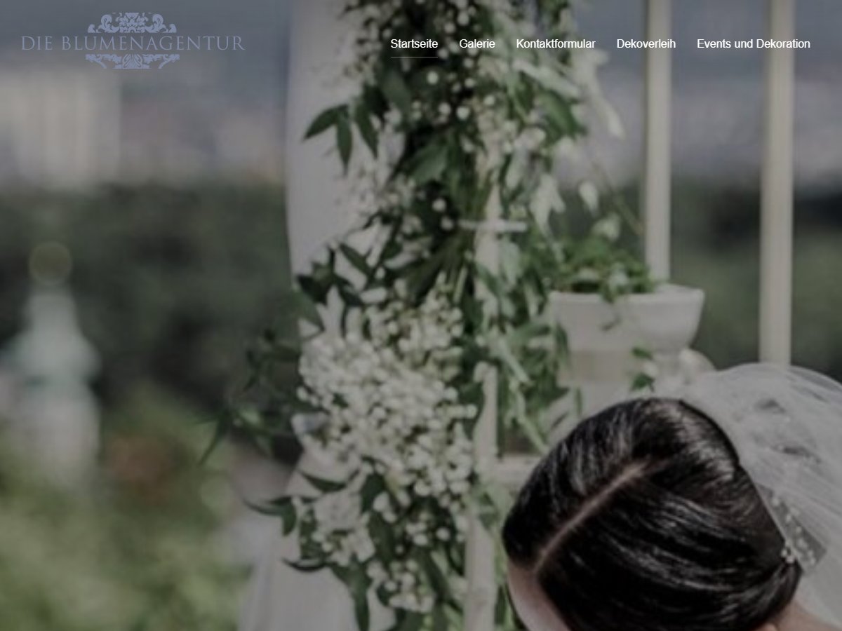 Website-Vorschau von Blumenagentur