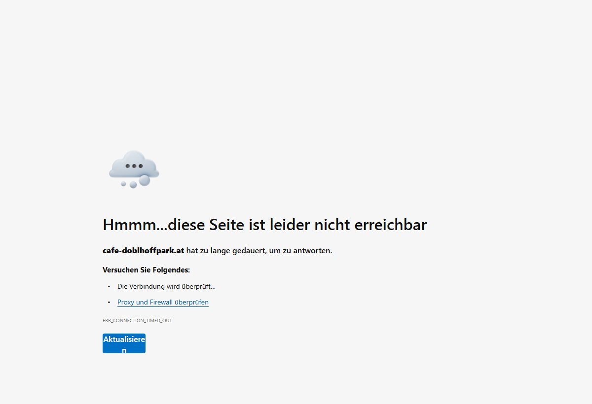 Website-Vorschau von Café Restaurant Doblhoffpark