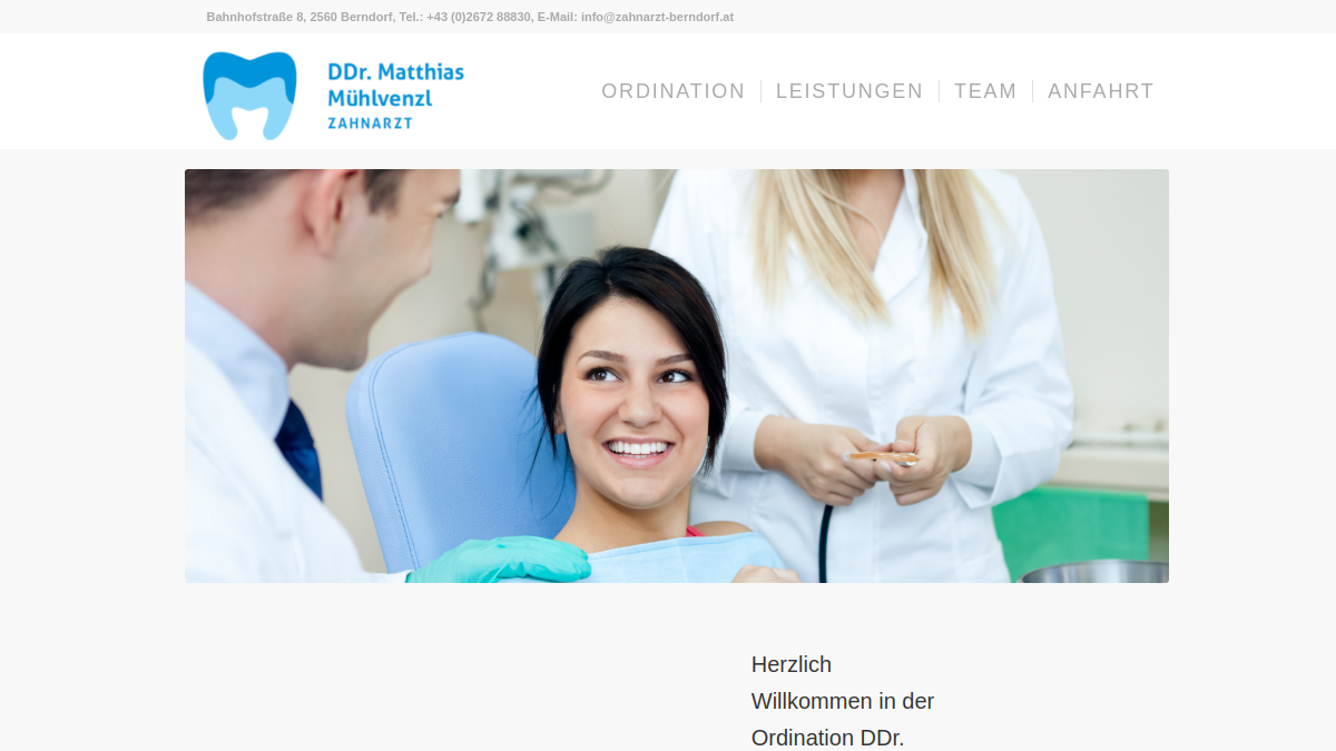 Website-Vorschau von DDr. MÜHLVENZL Matthias