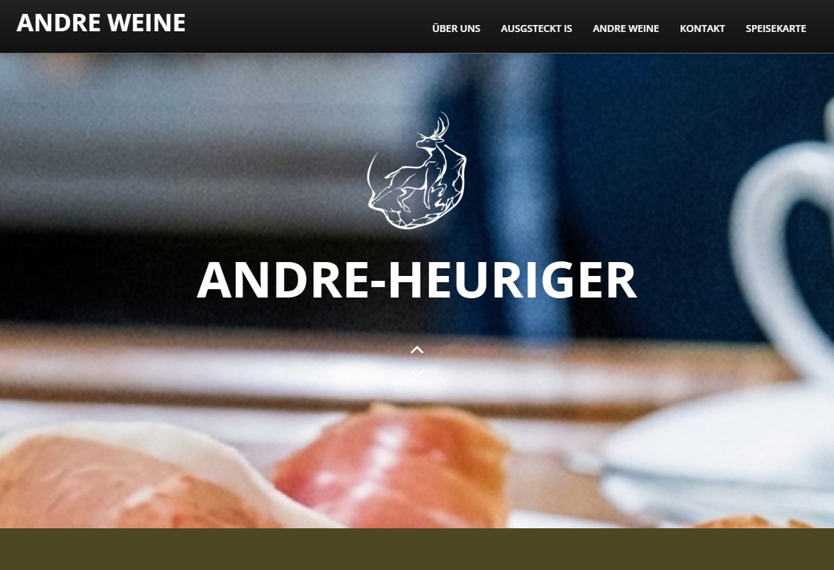 Website-Vorschau von Der Andre Heurige