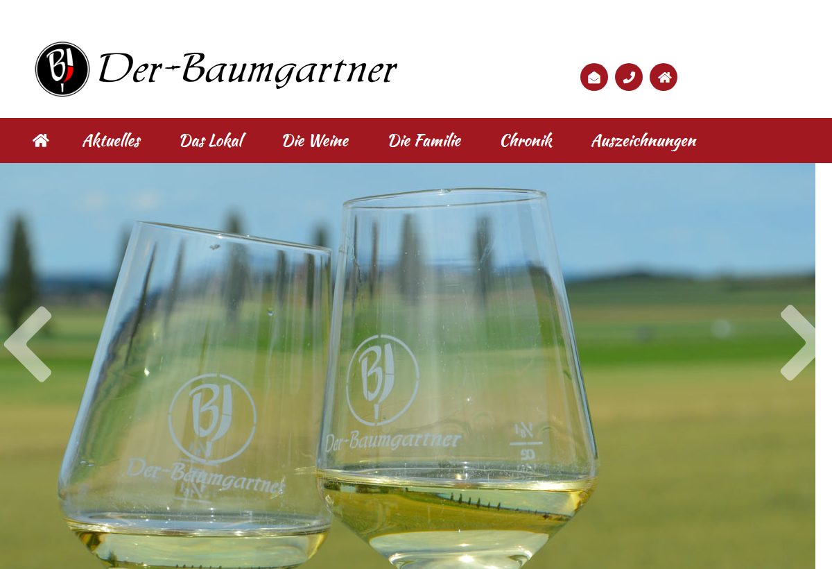 Website-Vorschau von Der Baumgartner