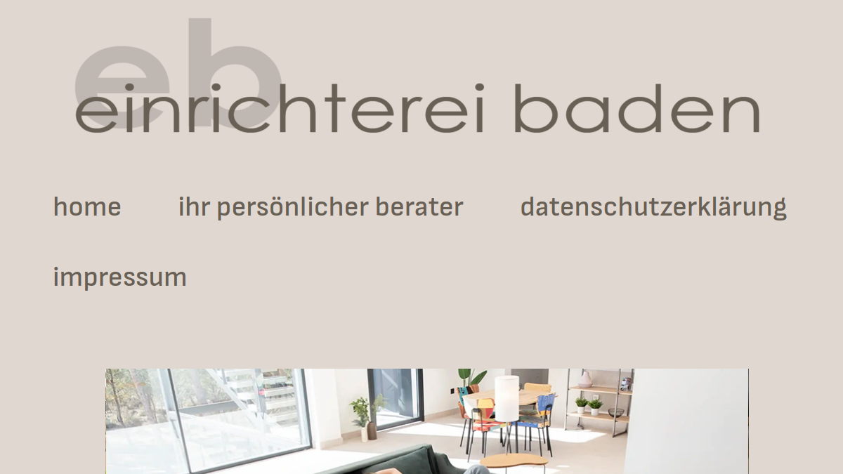 Website-Vorschau von Eb - Einrichterei
