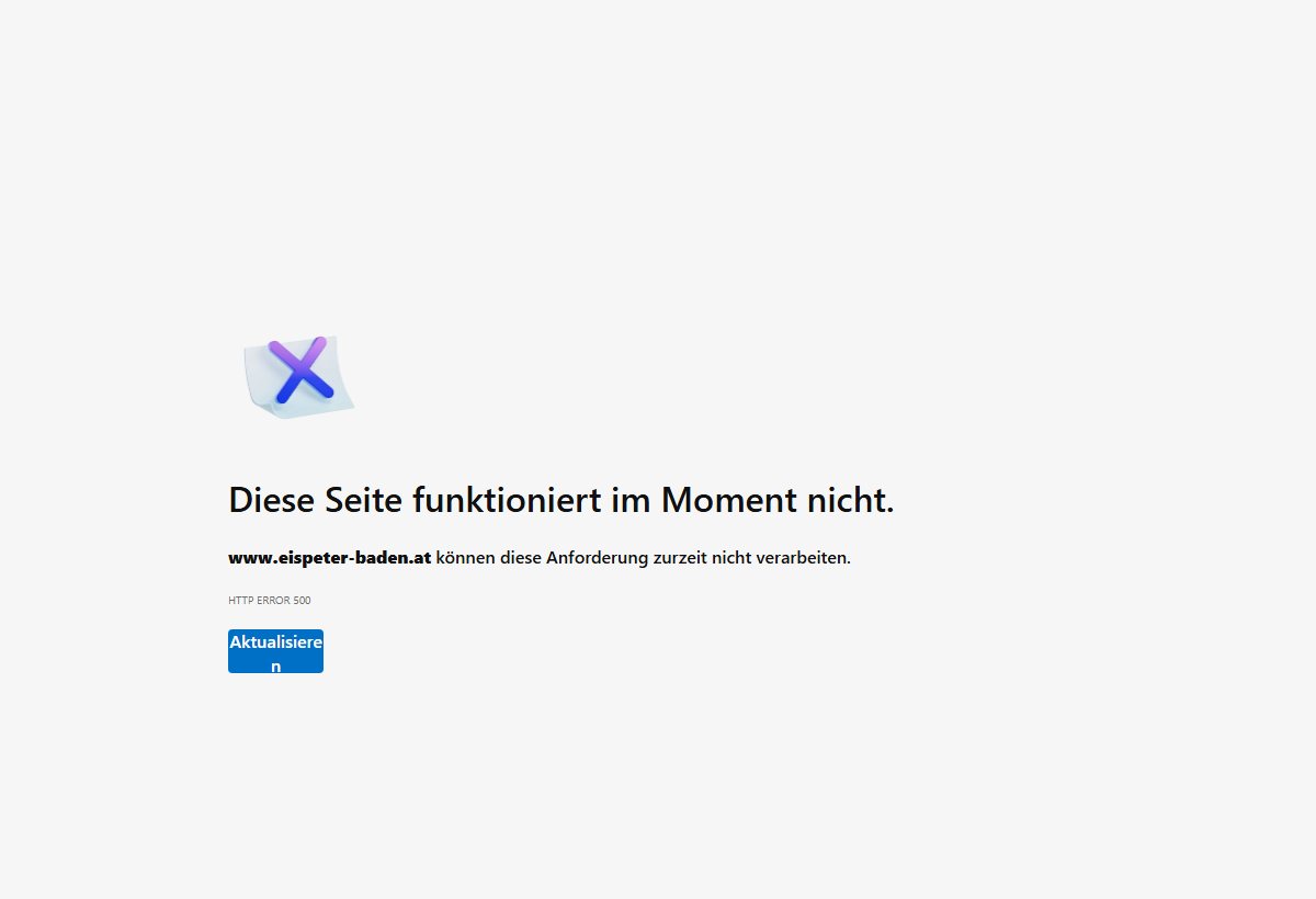 Website-Vorschau von EisPeter Baden