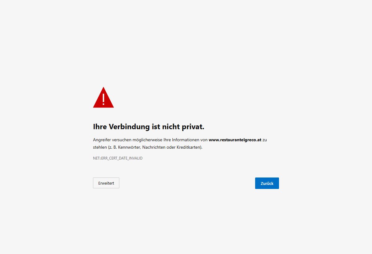 Website-Vorschau von El Greco Griechisches Restaurant