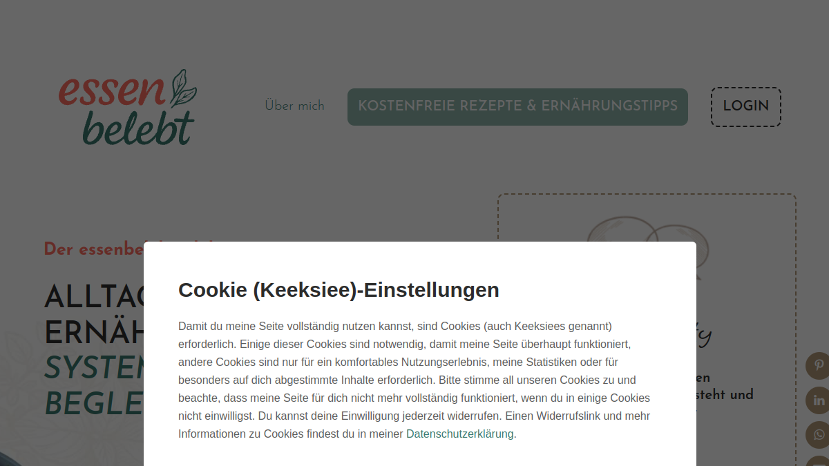 Website-Vorschau von essenbelebt