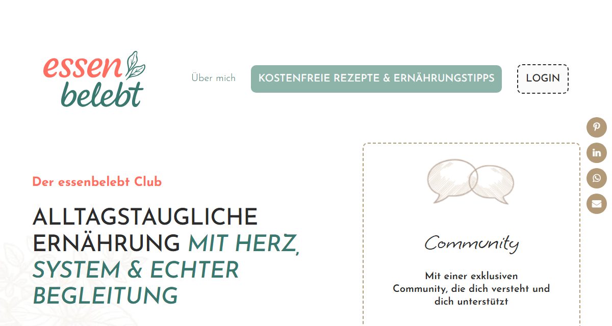 Ansicht von essenbelebt