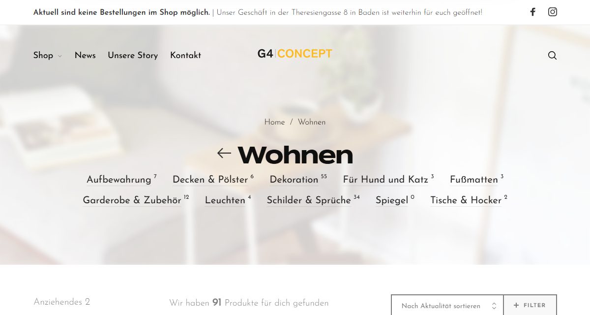 Ansicht von G4 Concept Store