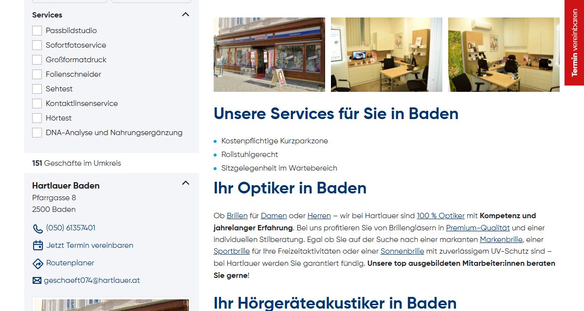 Ansicht von Hartlauer Baden
