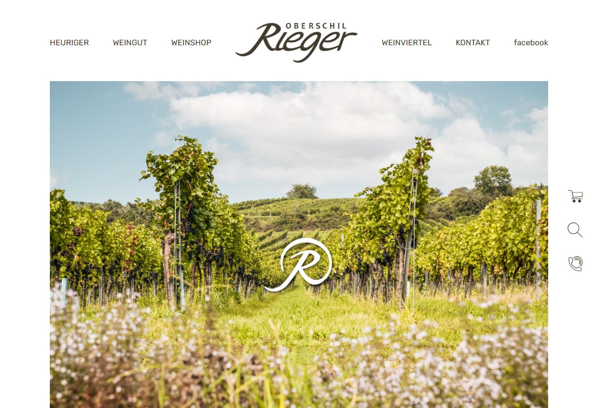 Website-Vorschau von Heuriger Oberschil-Rieger
