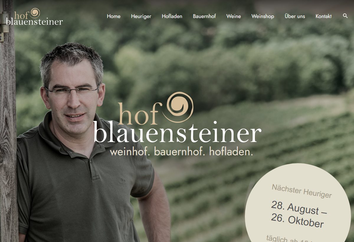 Website-Vorschau von Hof Blauensteiner