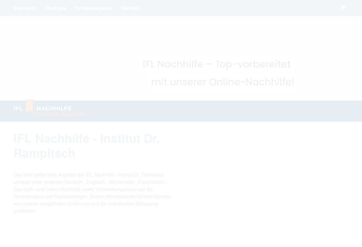 Website-Vorschau von IFL Nachhilfe