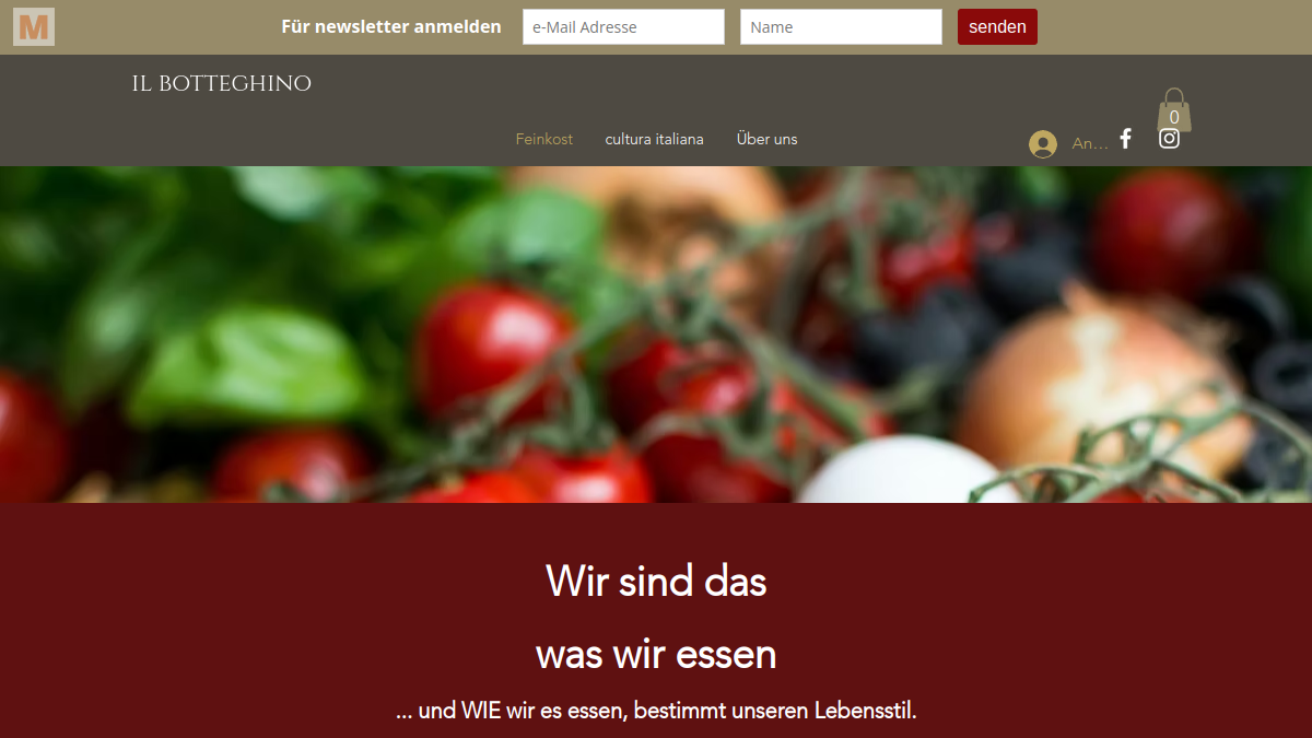 Website-Vorschau von Il botteghino