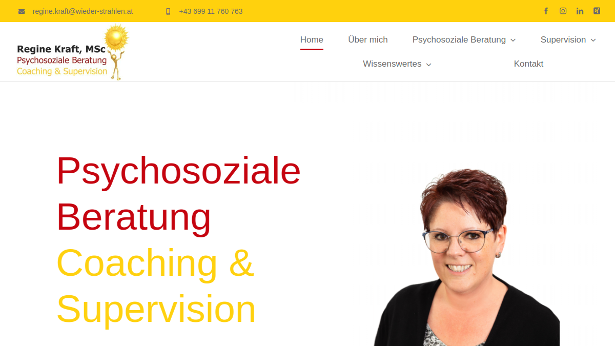 Website-Vorschau von Kraft Regine, Dipl. Lebens- und Sozialberaterin