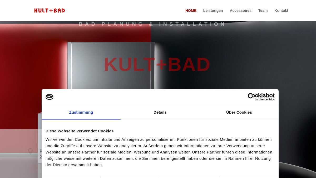 Website-Vorschau von KULT+BAD