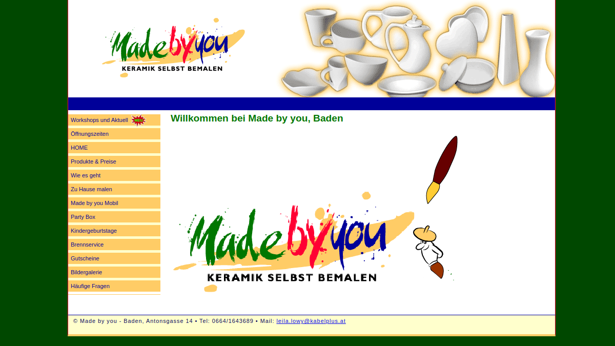 Website-Vorschau von Made by you
