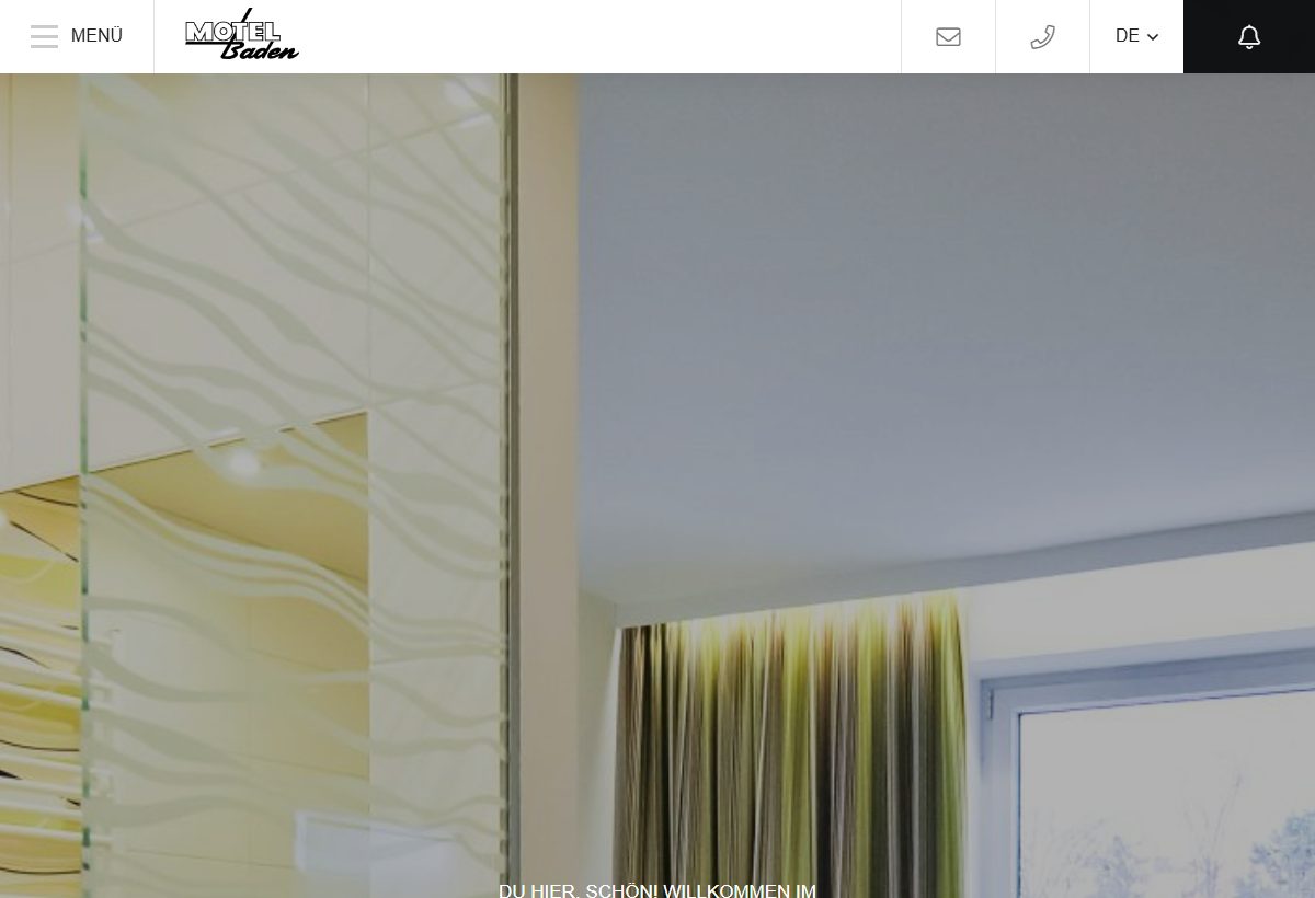 Website-Vorschau von Motel Baden
