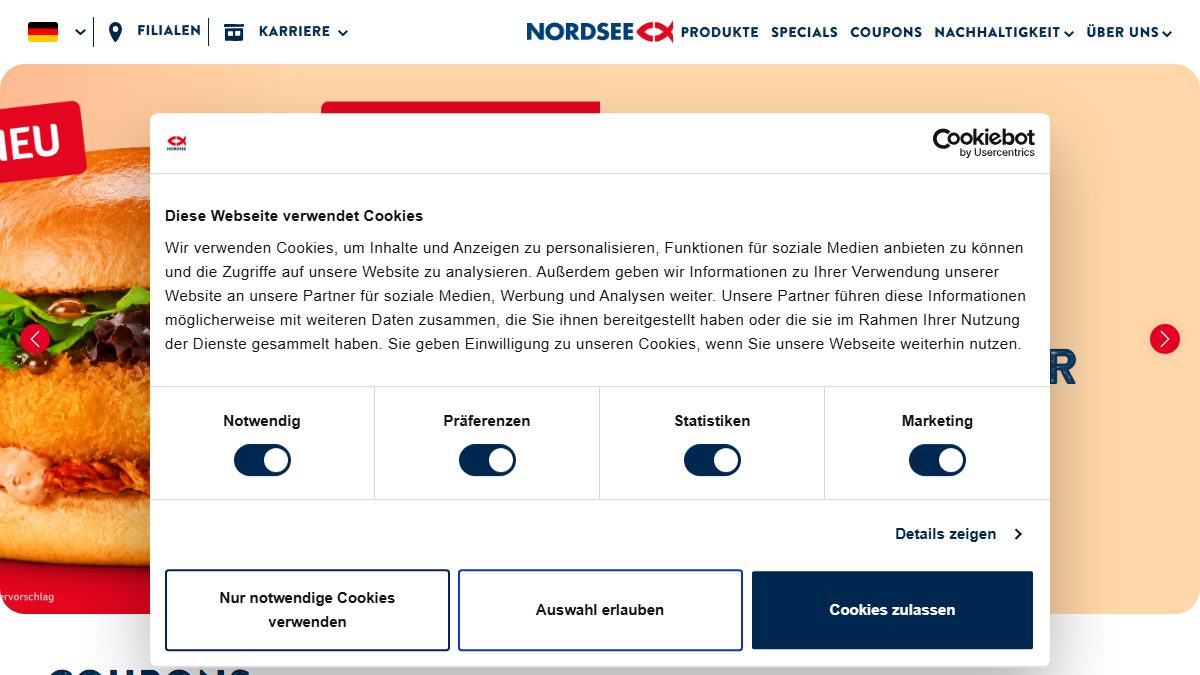 Ansicht von NORDSEE SCS