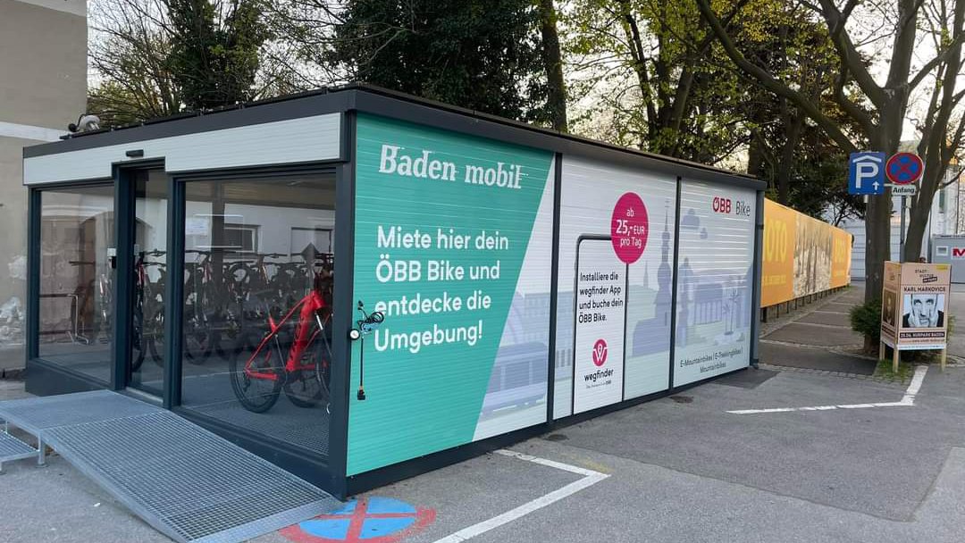 Website-Vorschau von ÖBB Bike Lounge Baden