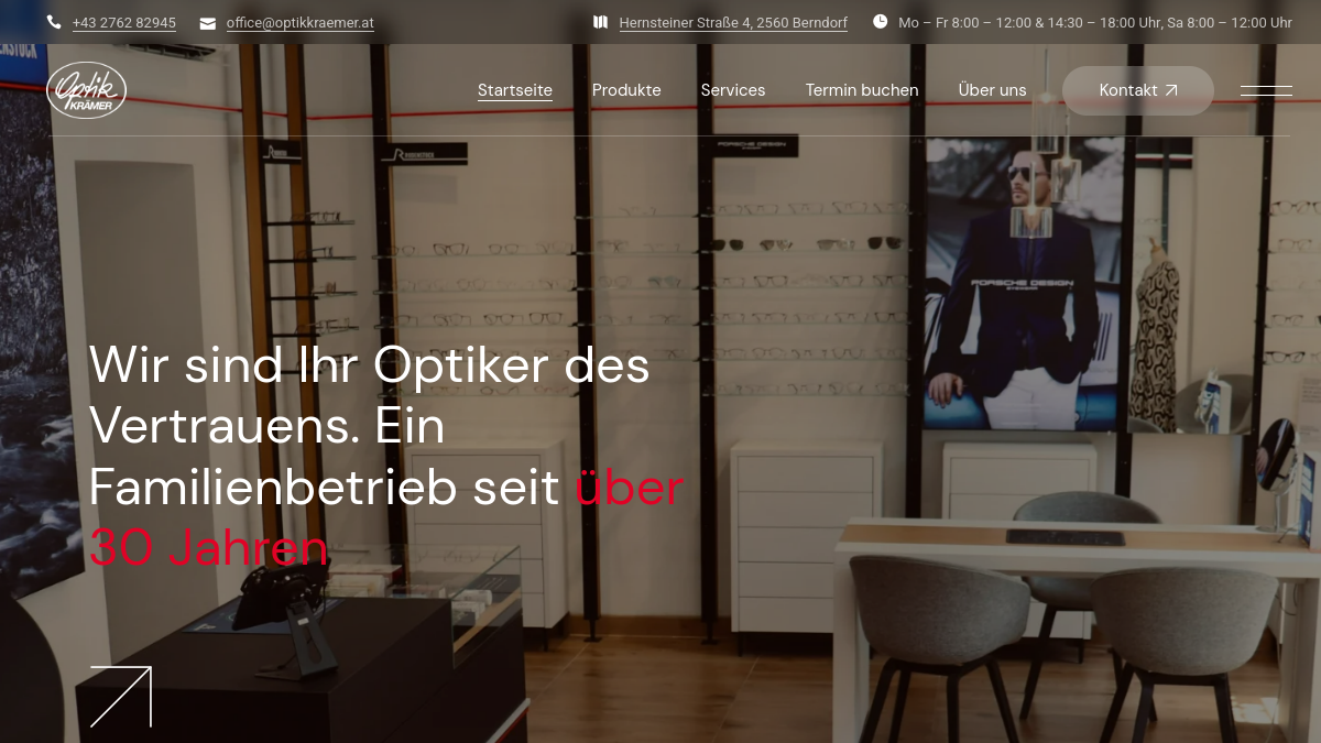 Website-Vorschau von OPTIK KRÄMER