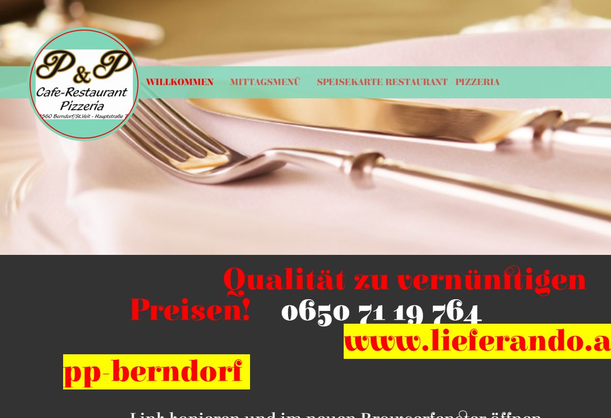 Ansicht von P&P Cafe-Restaurant