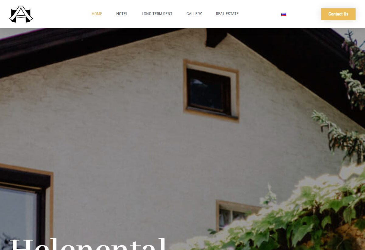 Website-Vorschau von Pension Helenental
