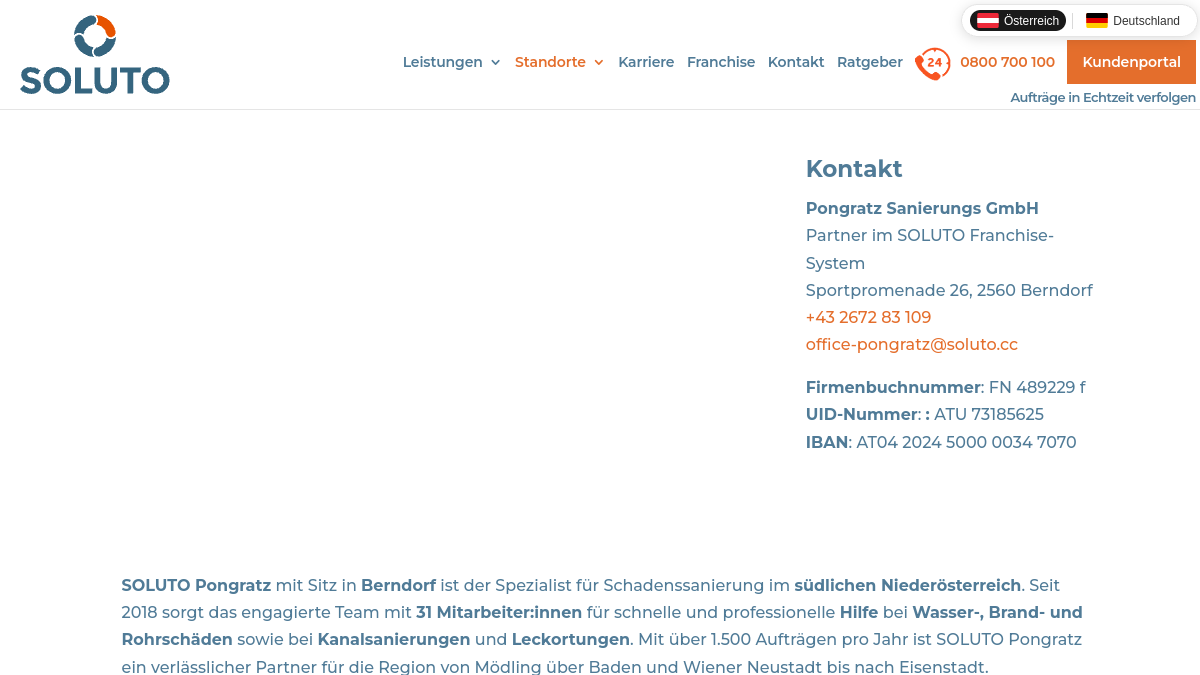 Website-Vorschau von Pongratz Sanierungs GmbH