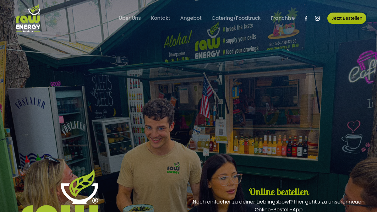 Website-Vorschau von RAW ENERGY