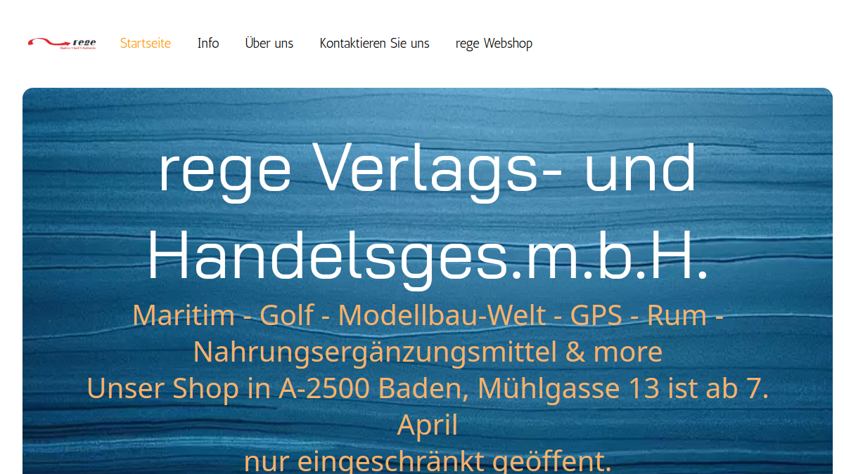 Website-Vorschau von Rege