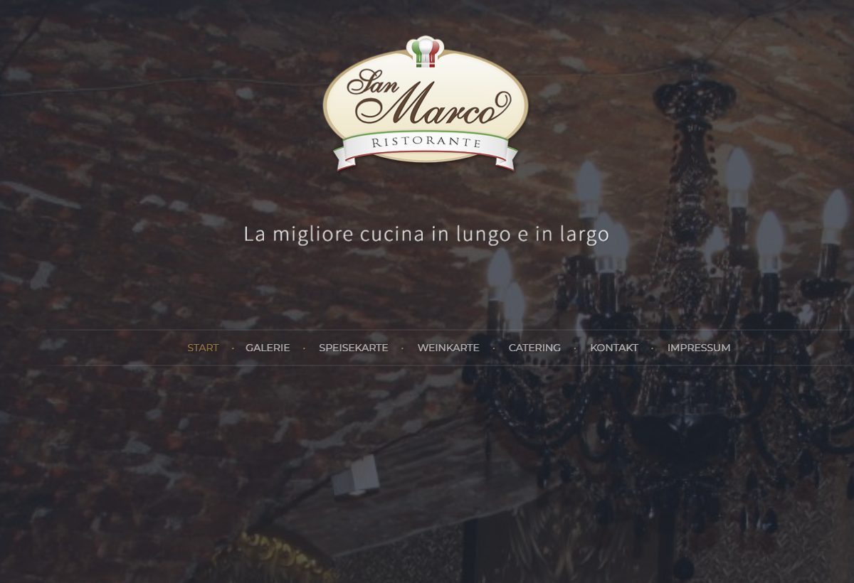 Website-Vorschau von Ristorante San Marco