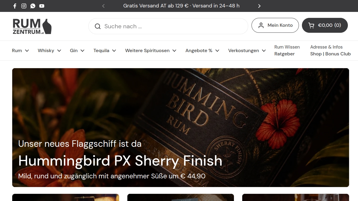 Website-Vorschau von Rumzentrum.at