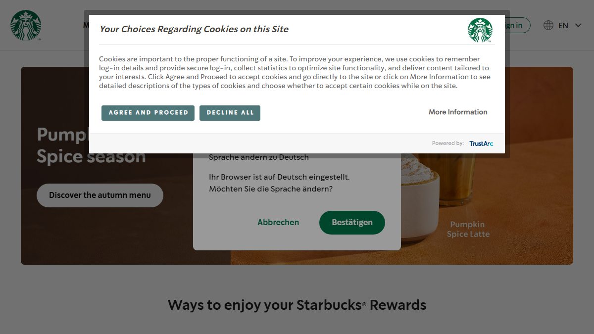 Ansicht von Starbucks SCS