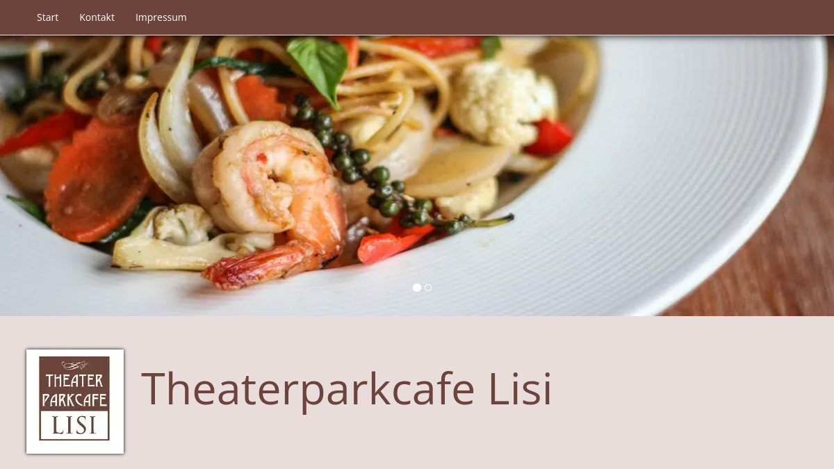 Website-Vorschau von Theaterparkcafe Lisi