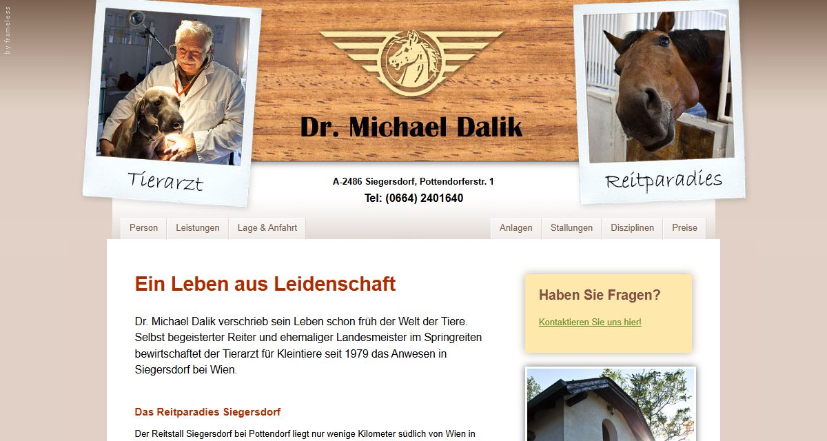 Ansicht von Tierarzt Dr. Michael Dalik