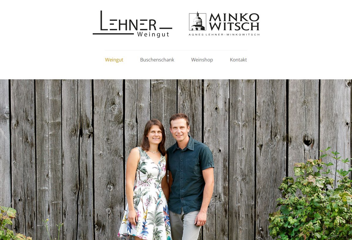 Website-Vorschau von Top-Heuriger und Weingut Agnes Lehner-Minkowitsch