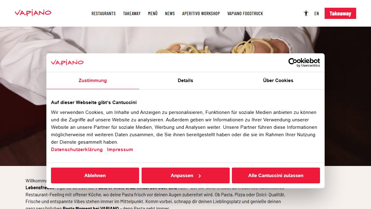 Ansicht von Vapiano SCS