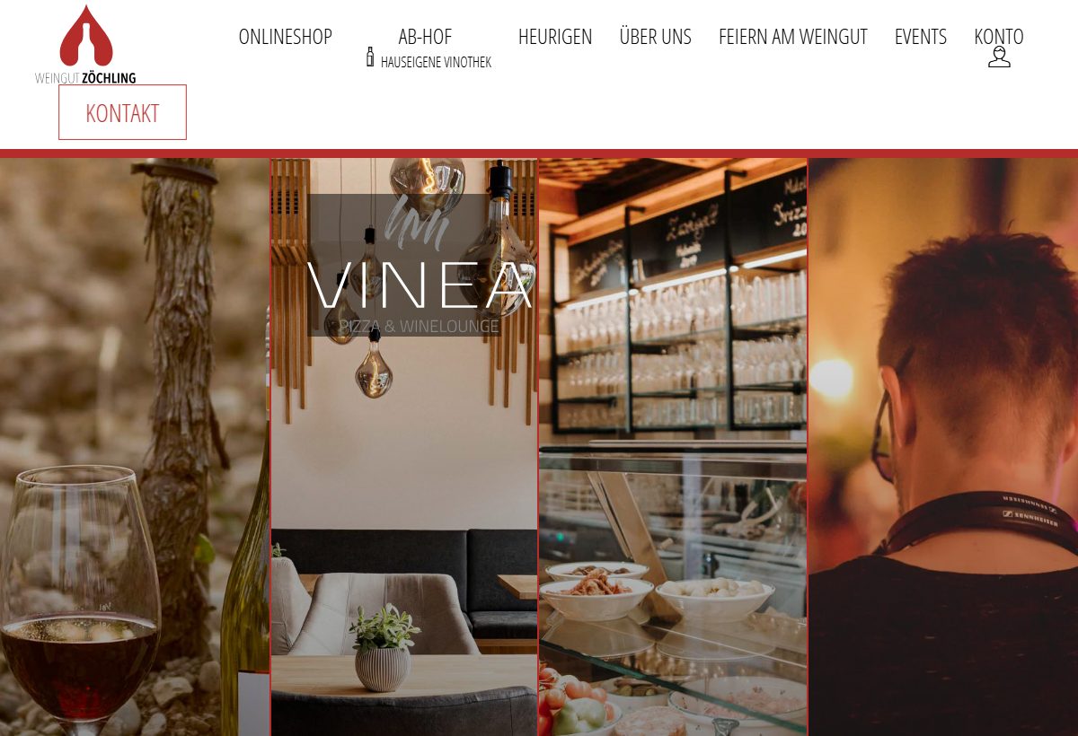 Website-Vorschau von Weingut Zöchling