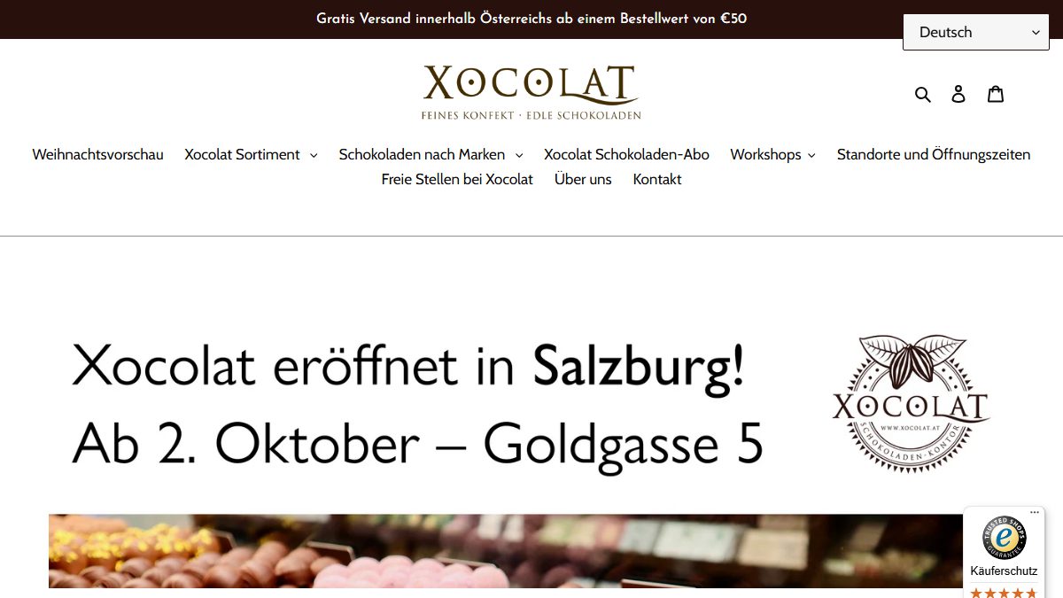 Ansicht von XOCOLAT