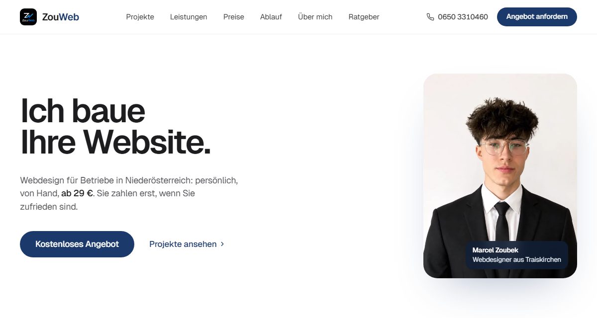 Ansicht von ZouWeb